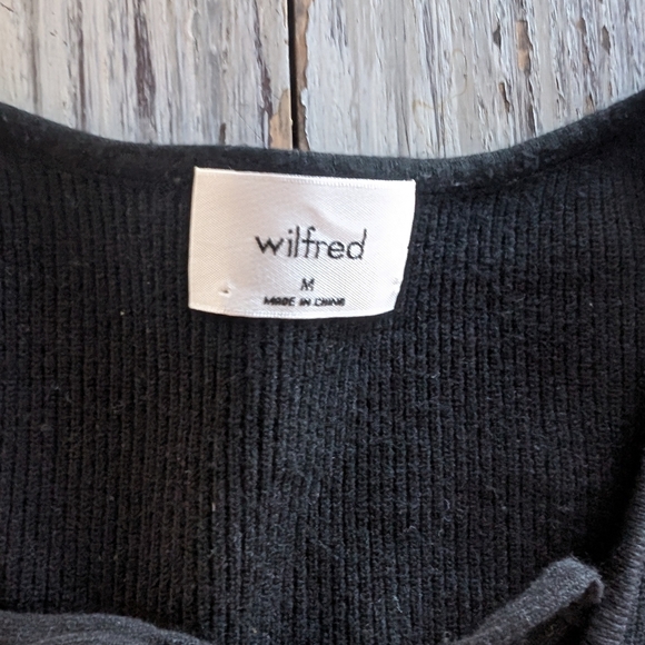 Aritzia Wilfred Tether Sweater Black Women's Medium - Picture 5 of 7